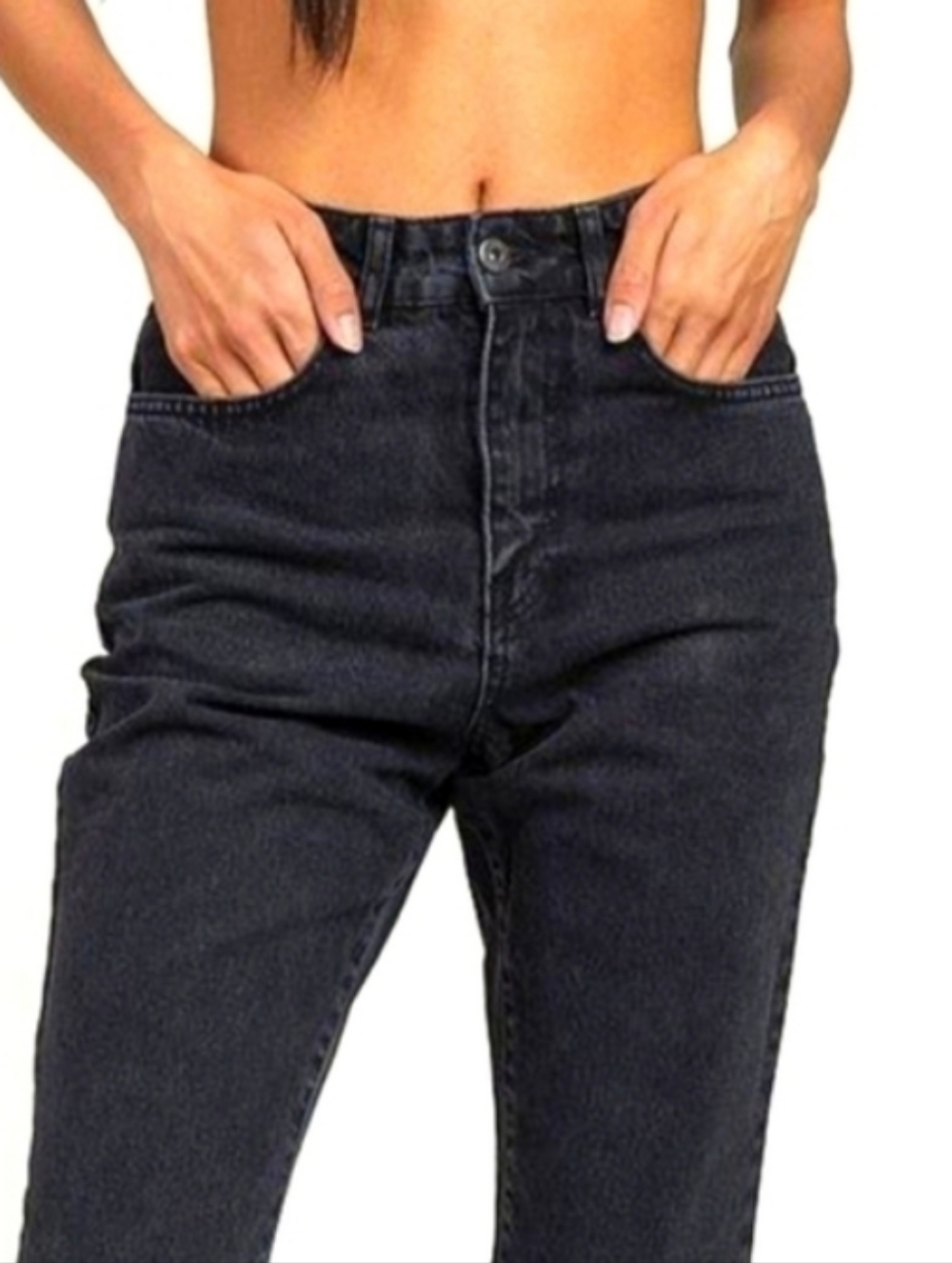 🖤 The Ragged Priest CUSTOM DIY Size 28/4 Or Juniors 5 High Waisted jeans - Picture 6 of 12
